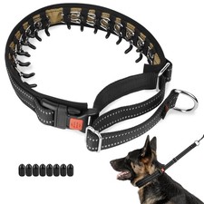 Martingale No Pull Dog Collar for Walking Training  Black, M/L
