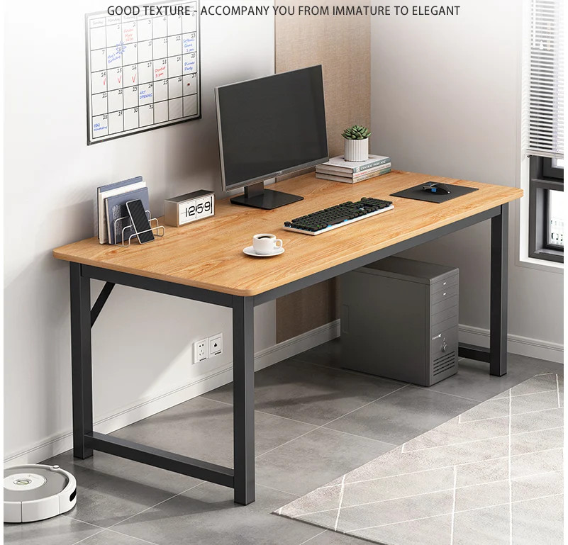 Oak 120cm Wooden Workstation Office Computer Desk Study Table Home