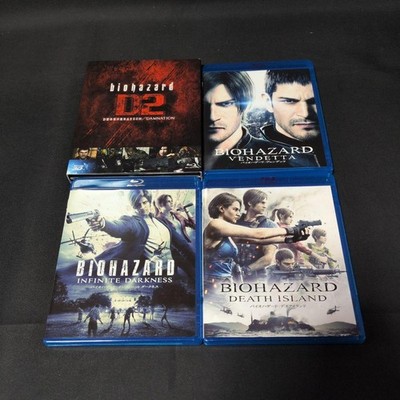 Resident Evil Biohazard Bluray including Degeneration Vendetta Infinite Darkness