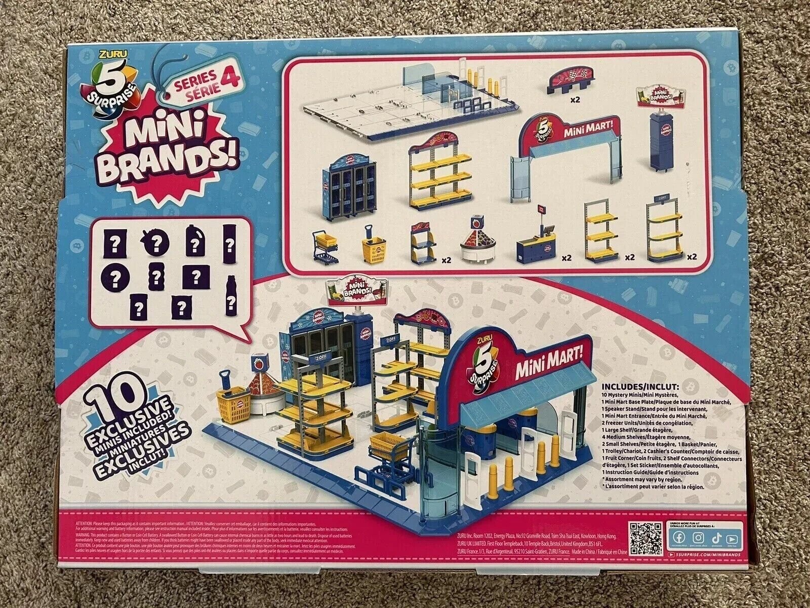 5 Surprise Mini Brands Mini Mart with 4 Mystery Mini Brands - Series 4-Brand New-image