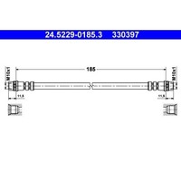 1X Bremsschlauch ATE 24.5229-0185.3 Passend FüR Renault