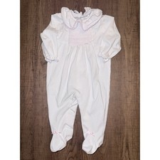 Deolinda Baby Girls Spanish Style Romper Bow Detail - Size 3 Months