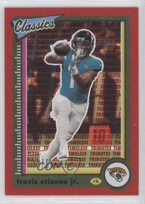 2022 Panini Classics Timeless Tributes Red 59/75 Travis Etienne Jr #76 0y53
