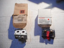LOT 2 CONTACT BLOCKS CUTLER HAMMER 10250T2 & FURNAS 52BAJ