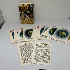 SPACE RACE CARD GAME ED-U-CARDS 1969 Vintage 36 Including Instructions