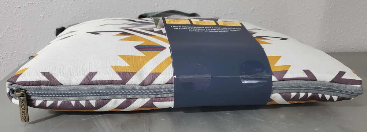 Couverture Pendleton Gris Foncé Imprimé Natif – 60x72, Neuve Avec étiquettes