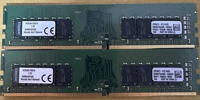kingston 32gb DDR4 Kit Of 2x16gb KVR24N17D8/16 2400 Pc Ram 