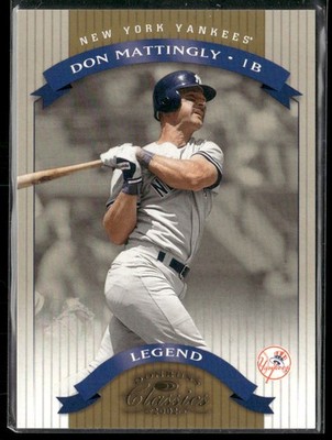 Don Mattingly 2002 Donruss Classics #163 New York Yankees #/1500 Card