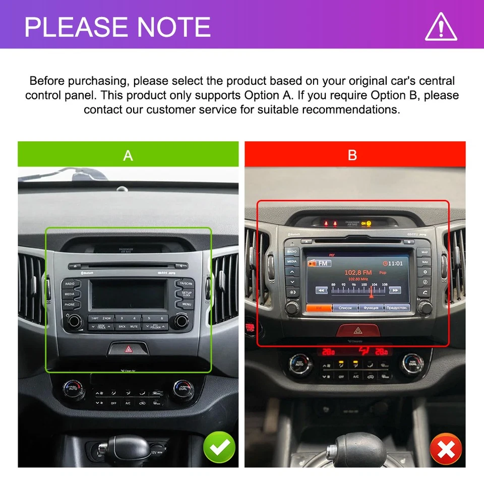 Radio estéreo para automóvil Kia Sportage 2010-2016 Carplay Android 15 WIFI GPS NAVEGACIÓN cámara Foto 2 de 4