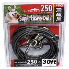 Boss Pet Q6830-000-99 Tie-Out Cable or Leash for Dogs 30 ft.
