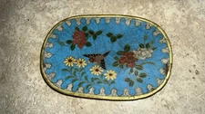 Email Cloisonné Ancien Japon 19 eme Coupelle Baguier Plat