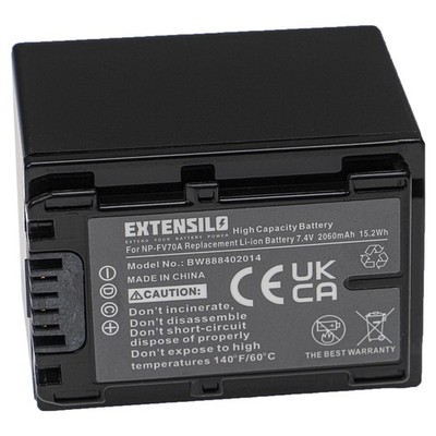 Akku für Sony NEX-VG30H NEX-VG30 NEX-VG30E NEX-VG30EH NEX-VG30EB 2060mAh 7,4V