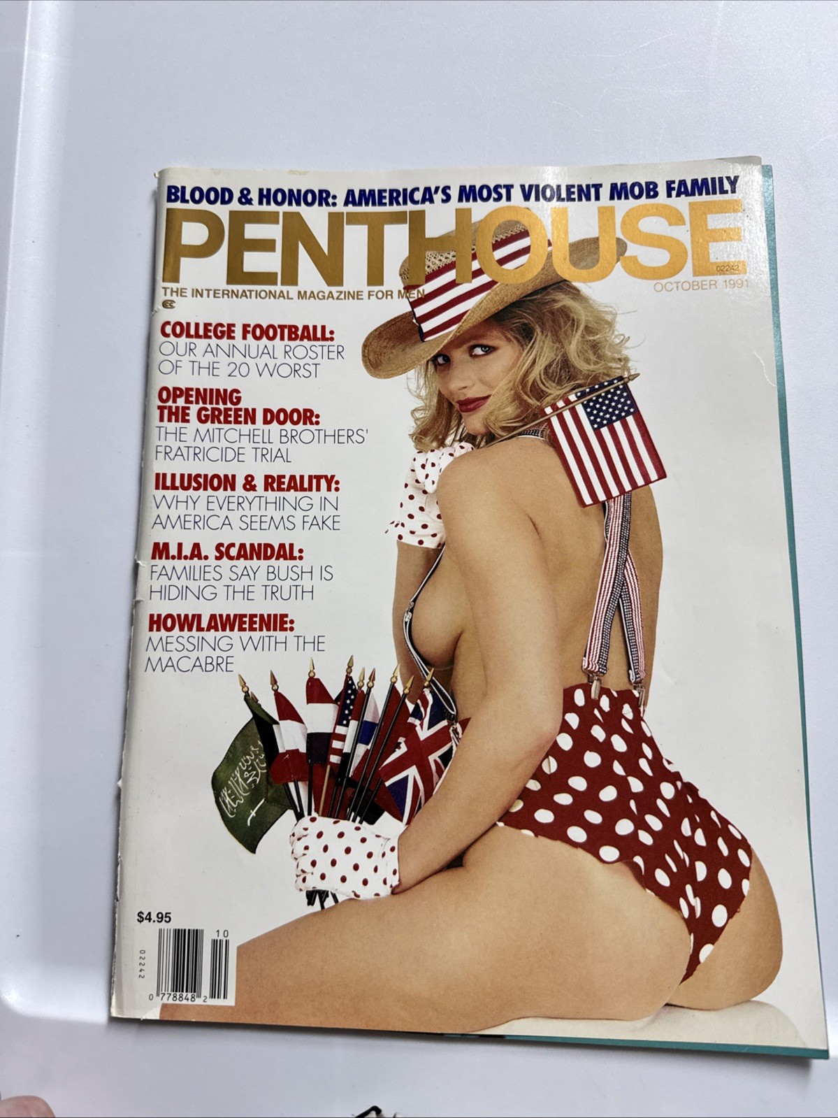 VTG Penthouse Magazine October 1991 Pamela Peters Cover Girl Centerfold Pet
