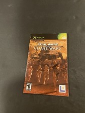 star wars clone wars xbox Manual Only