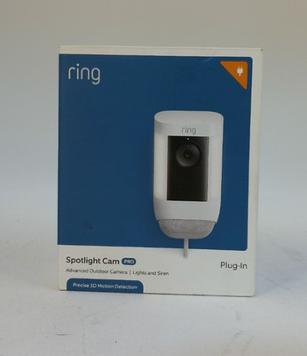RING SPOTLIGHT CAM PRO WIFI WIRED PLUG IN 