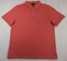 Calvin Klein - Red Short Sleeve Button-Up - Men's Polo Shirt - Size L