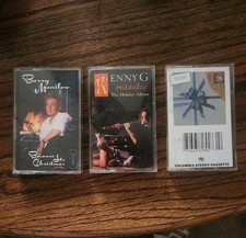 Barry Manilow, Kenny G, Willie Nelson Christmas Cassette Tapes Set Of 3
