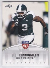 2012 Leaf Young Stars Draft Football B.J. Cunningham #8