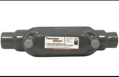 ROBROY Plasti-Bond REDH2OT PRHC28  3/4'' Form 8 ''C'' Conduit Body With Cover, New