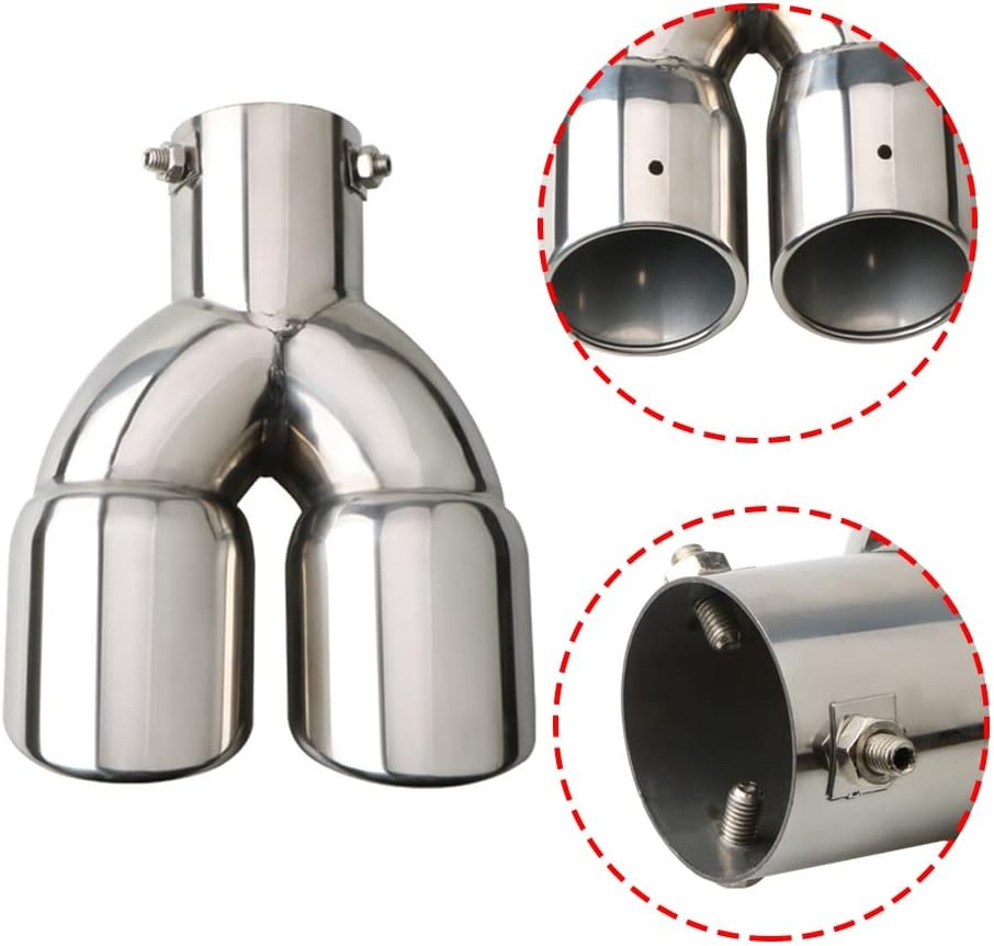 Fo Maserati Ghibli Sedan Rear Dual Exhaust Pipe Tail Muffler Tip Throat Tailpipe