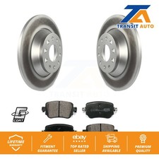 Rear Coated Disc Brake Rotors And Ceramic Pads Kit For 2016-2018 Audi Q3 Quattro
