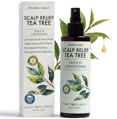 Leave In Conditioner Spray - Tea Tree Scalp Treatment - Anti-Dandruff and Dry & 