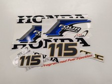 Fits Honda 115 hk Four Stroke Utombordare (2002-2007)   Dekaler Sticker Set