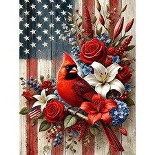 Cardinal Diamond Art Kit 11.8 x 15.7 Inch DIY Bird Painting Craft