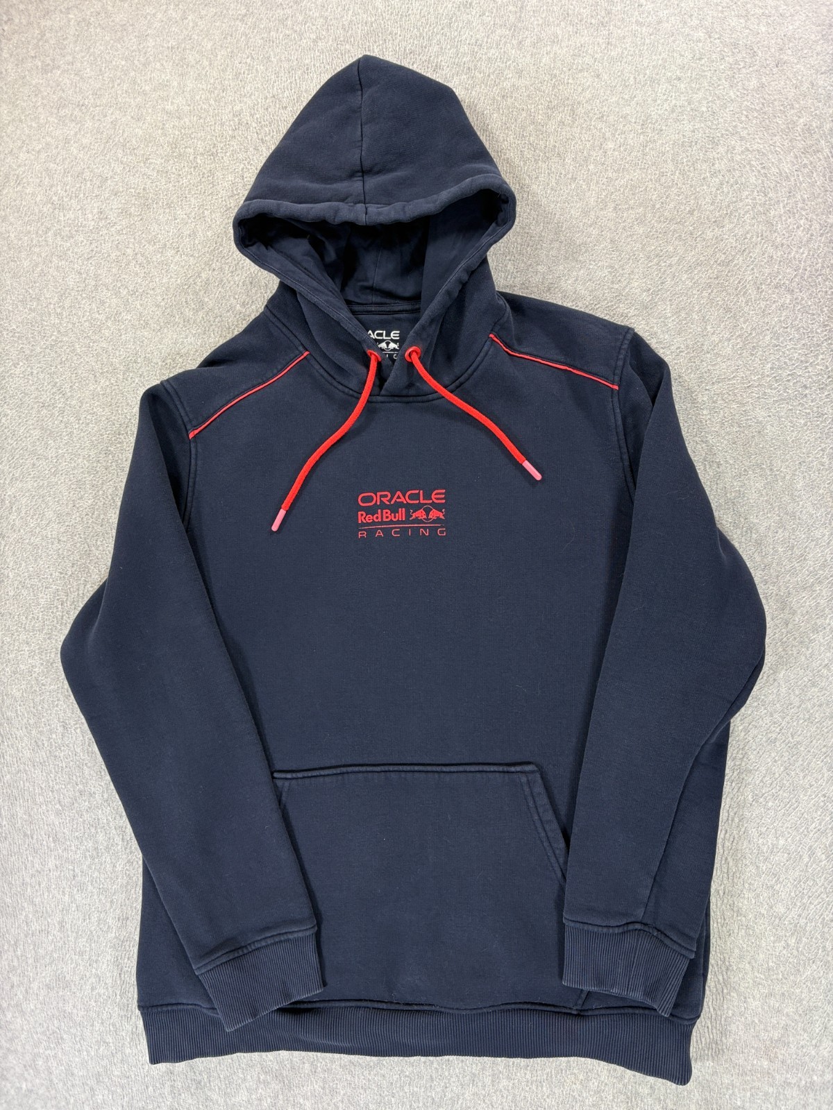 Oracle Red Bull Racing Hoodie (Men's Large) Navy Blue Formula 1 F1 Retro