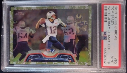 2013 Topps TOM BRADY Sweet Camo Refractor White Jersey /499 PSA 9 GOAT ššš¤Æā
- Picture 3 of 9