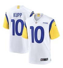 ✅ $130 Los Angeles Rams Cooper Cup Bianca Nike NFL Maglia Calcio Uomo 3XL 💯