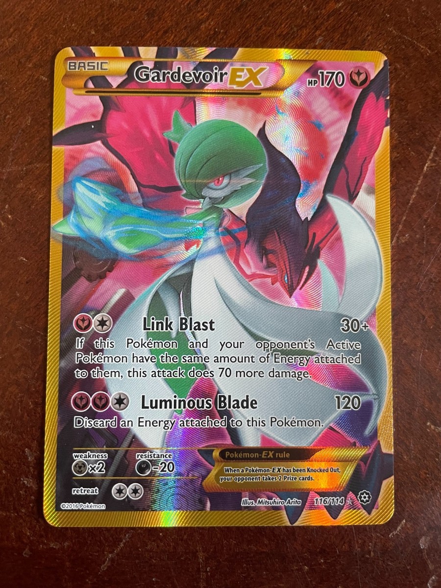 Gardevoir EX 116/114 Steam Siege Full Art Secret Rare Gold Border