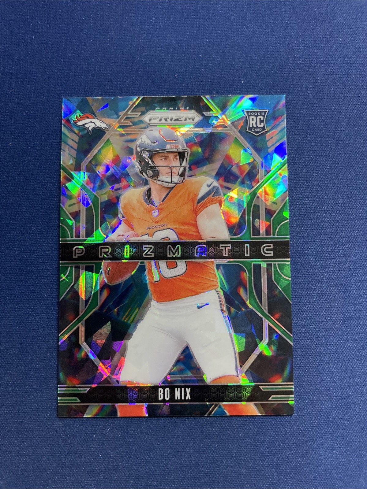 2024 Panini Prizm - Prizmatic Bo Nix #11 Green Ice Prizm (RC) 🏈🏈🔥🔥