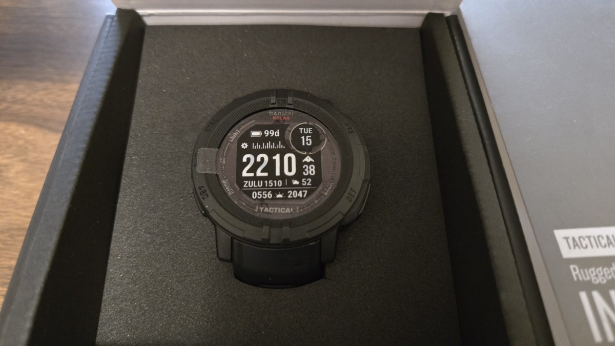 Garmin Instinct 2 Solar Tactical Edition GPS Watch - Black