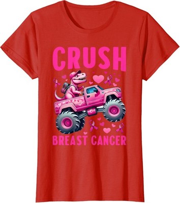 Awareness Design Monster Truck Toddler Crush Ladies' Crewneck T-Shirt