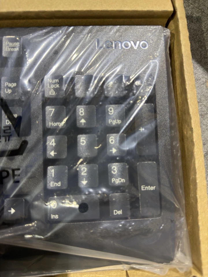 Lenovo Wired USB Keyboard Full Size – Black QWERTY Layout - Image 2 of 2