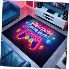 Gaming Rug for Room,3'x5' Gamer Rugs with Non-Slip Backing,Game Room Carpet