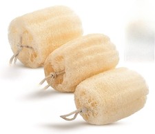 Loofah Exfoliating Body Scrubber Natural Shower Loofah Sponge Body Scrubber 3Pcs