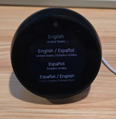 Amazon Echo Spot Smart Assistant Black VN94DQ WiFi Bluetooth Alexa - Preowned