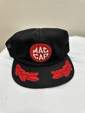 Vintage MAC Tools cap SnapBack Hat Leaf Patch Made in USA