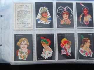ONE COMPLETE SET CIGARETTE CARDS MAJOR DRAPKIN GIRLS OF MANY LANDS
