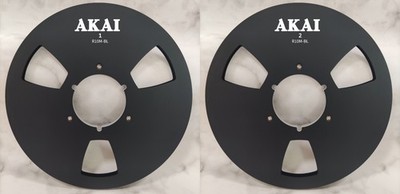 One Pair 10.5'' black AKAI Tape reel High Quality Aluminum Take Up Reel