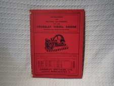 Vintage Crossley Diesel Oil Engine Service Instruction Manual Book