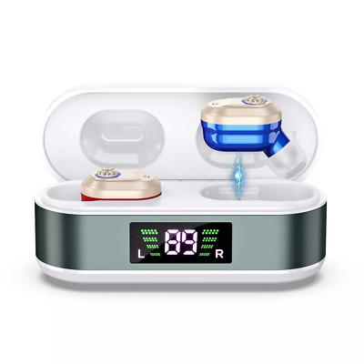 Hearing Aids for Seniors Rechargeable with Invisible Into Ear Amplification