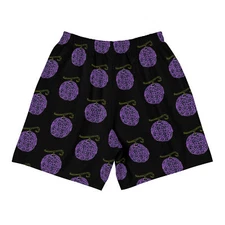Men's Recycled Athletic Purple and black Gomu Gomu Devil fruit Shorts