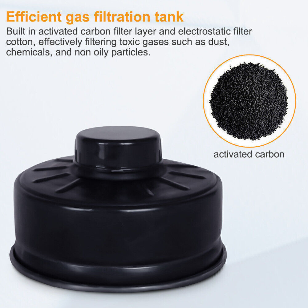 Chemical Gas Mask Full Face Respirator Spray Painting With 1PC 40mm Filter Box