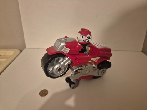 Paw Patrol Marshall Moto Pups Bike Vehicle & Figure Set, 7 Inch, Combine Post