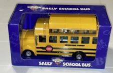 Sally School Bus The Chevron Cars Toy in Box 10" 2001