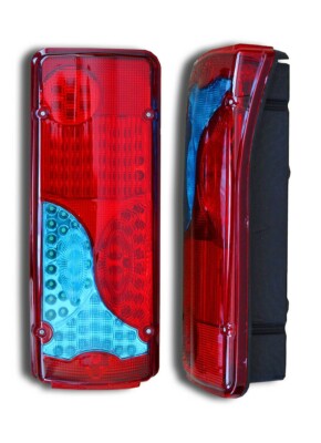 2x24V LED HECKPLATINE RÜCKLEUCHTEN STECKBAR FÜR LKW VOLVO SCANIA RENAULT DAF