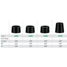 Oversized ID Wood Ferrules - .350" .370" .400" - One Dozen